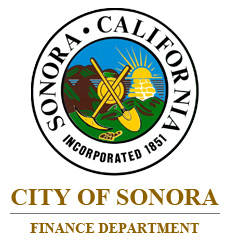 City of Sonora Finance Department